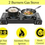 Butane Stove, 2 Burners, Auto Ignition With LPG Adapter YANCHUAN